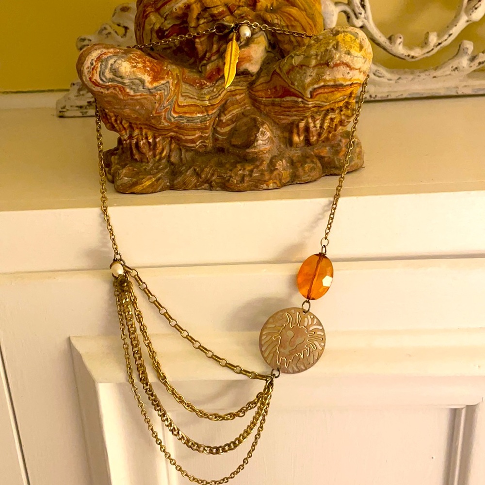 Women’s, layered necklace.